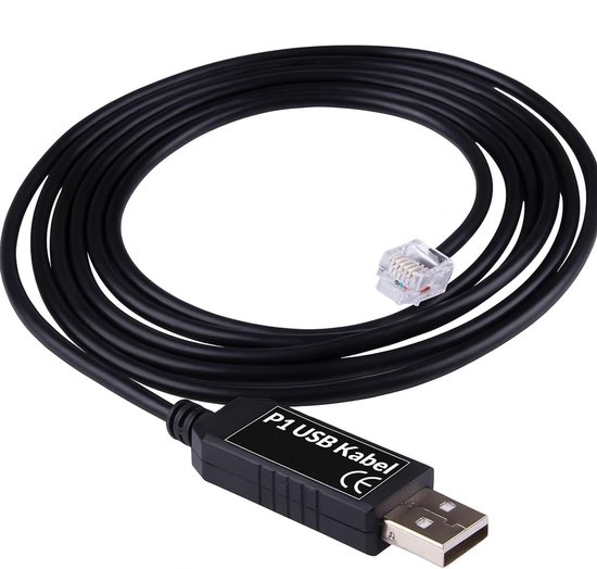 Twenty4seven Smart Meter Cable - Wifi P1 Meter - USB and RJ11-1.8M - P1 Splitter - Home Assistant & Raspberry Pi 4 - ShopVlot