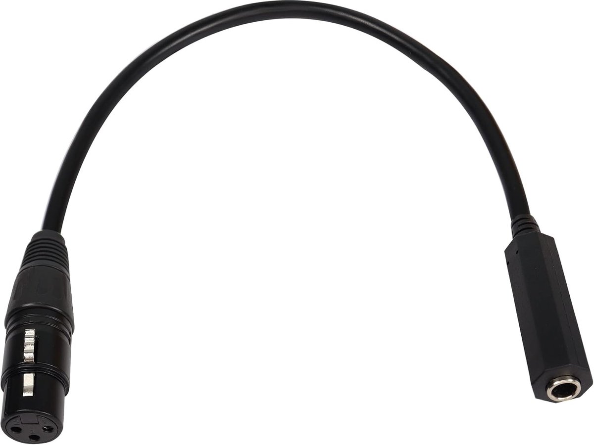 QIANRENON XLR Female to 1/4" Female Balance Cable Adapter TRS 6.35mm to XLR 3 Pin Mono Audio Connect Convert - ShopVlot