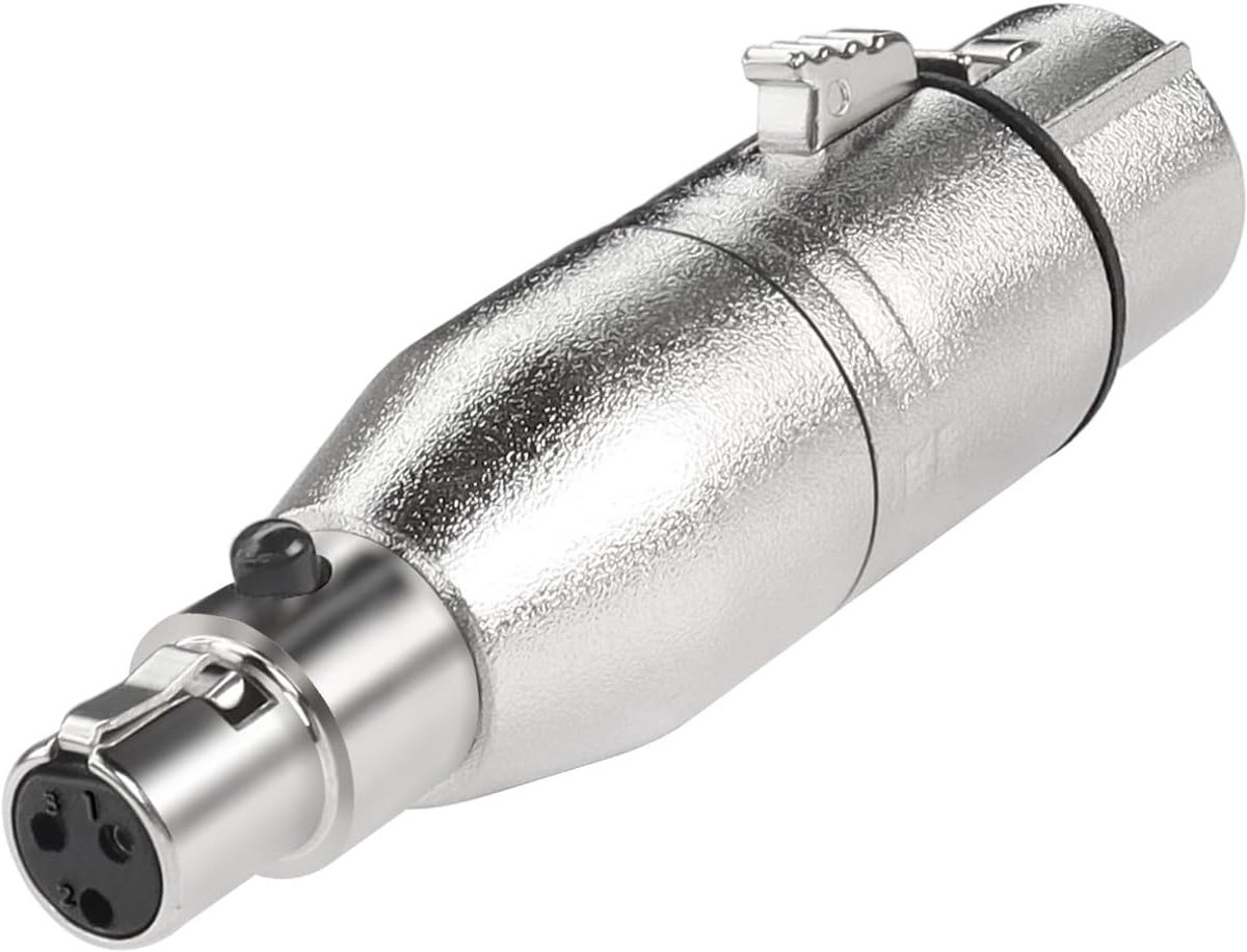 QIANRENON XLR to Mini XLR Audio Connection Adapter 3Pin XLR bus to 3Pin Mini XLR bus Symmetric Headphone Converter XLR - ShopVlot
