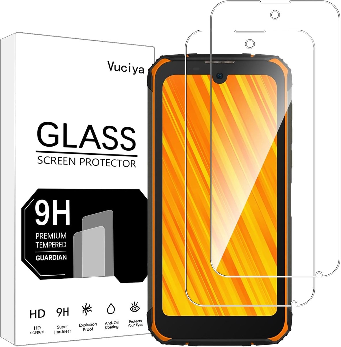 [Pack of 3] Tempered Glass Screen Protector Compatible with DOOGEE S59/DOOGEE S59 Pro, 9H Hardness, Armor Glass Film - ShopVlot