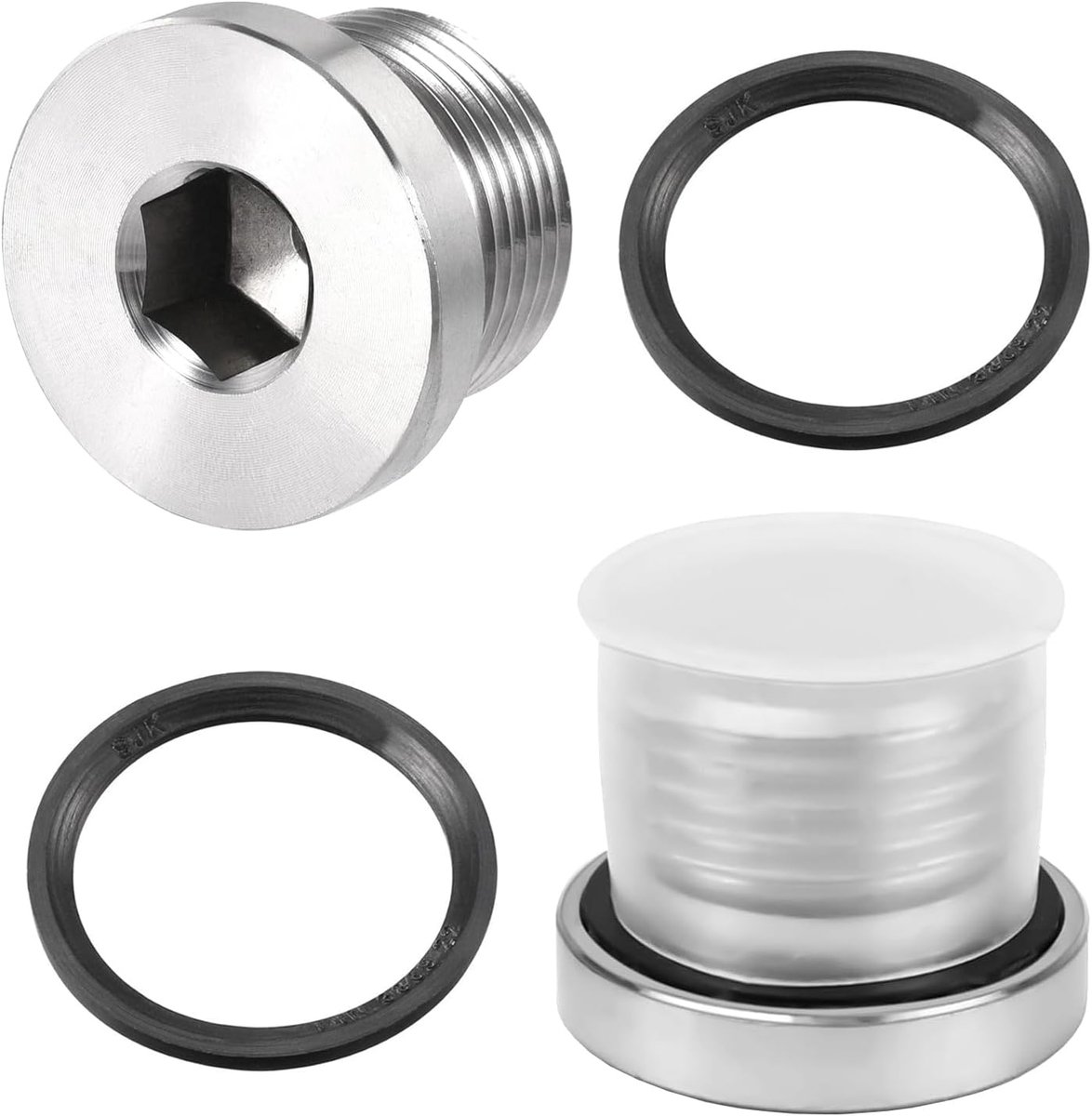 YOGAZEN 2 stuks blinde stoppen 1/2 inch, roestvrij staal blinde stop, waterleidingsafsluitstop, schroefdraadstop stop - ShopVlot