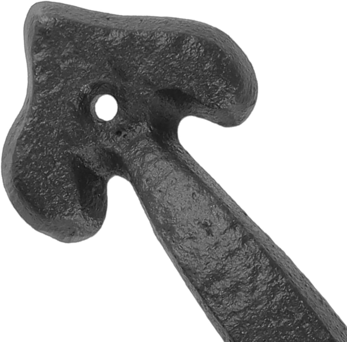Deurhandgrepen set van 6 - 17 x 5,3 cm - zwart gietijzer - vintage design voor schuifdeuren - ShopVlot