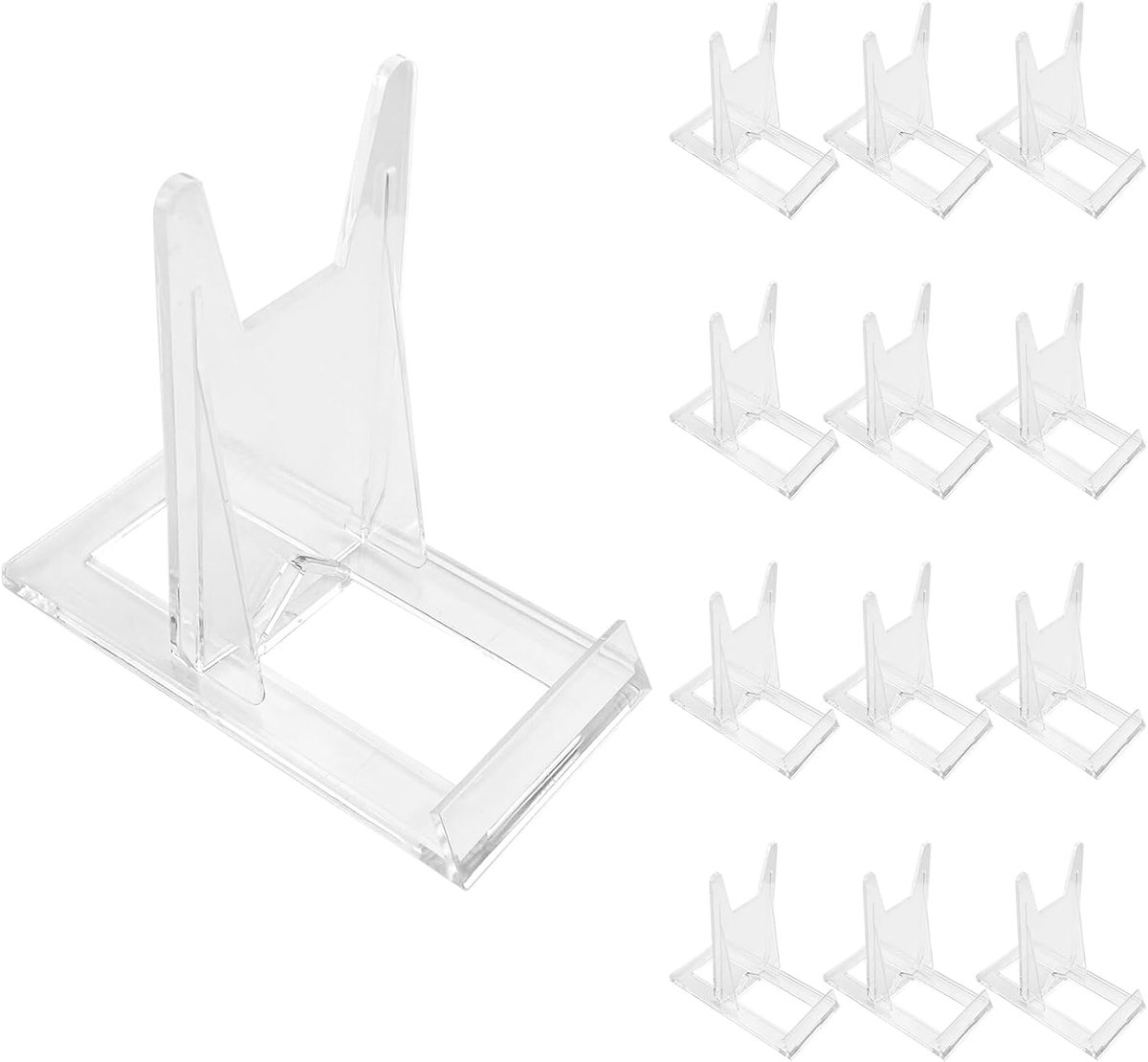transparante standaard plastic houder - 1 stuk - stevig en lichtgewicht - ideaal voor presentatie - ShopVlot