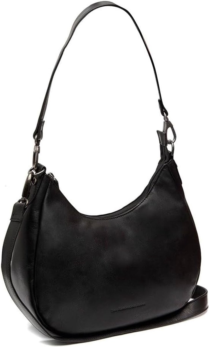 Schoudertas dames zwart - leren uitvoering - elegant design - ideaal voor dagelijks gebruik - ShopVlot