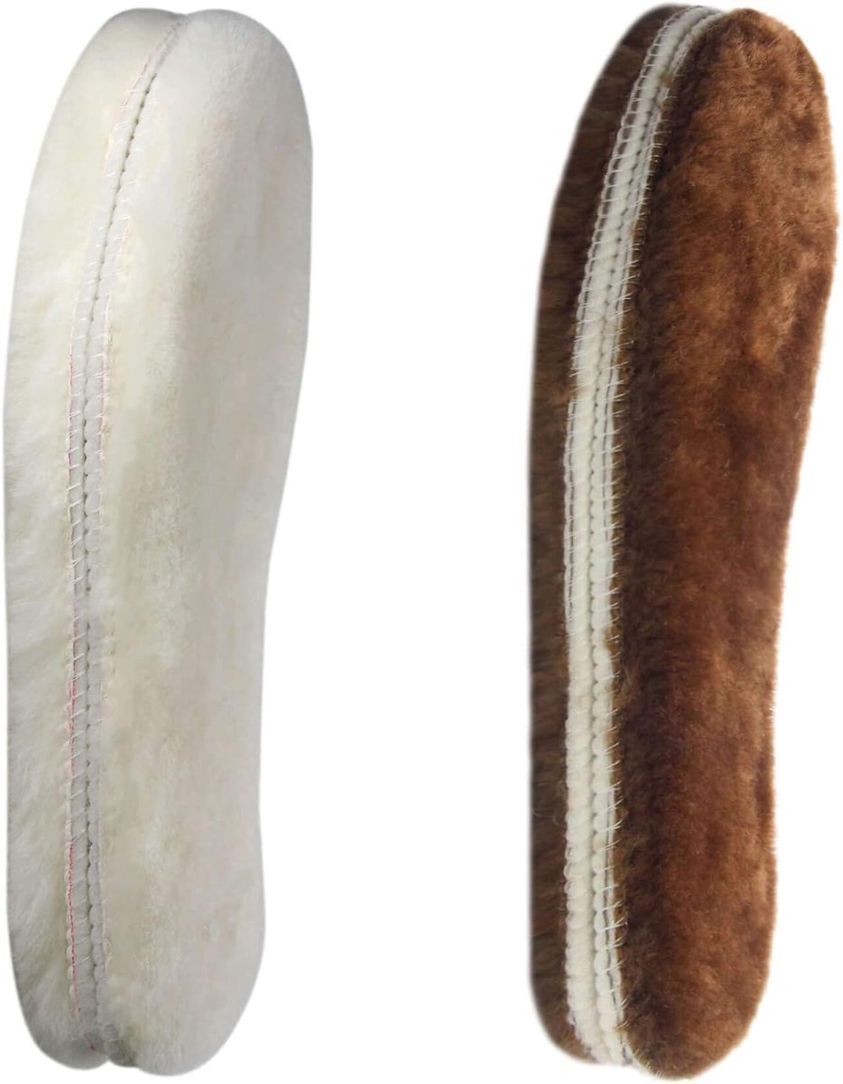 Schoeneninlegzolen EU41 - Schapenwol - Fuzzy en warm - Perfect voor slippers en laarzen - ShopVlot