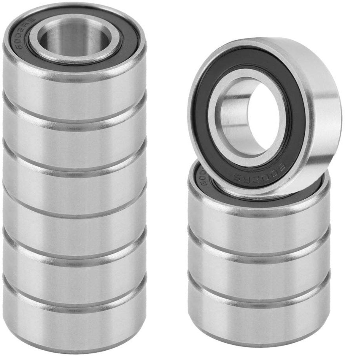 Kogellagers 6002-2RS - rubberafgedicht - 15 mm x 32 mm x 9 mm - voor stille projecten - ShopVlot