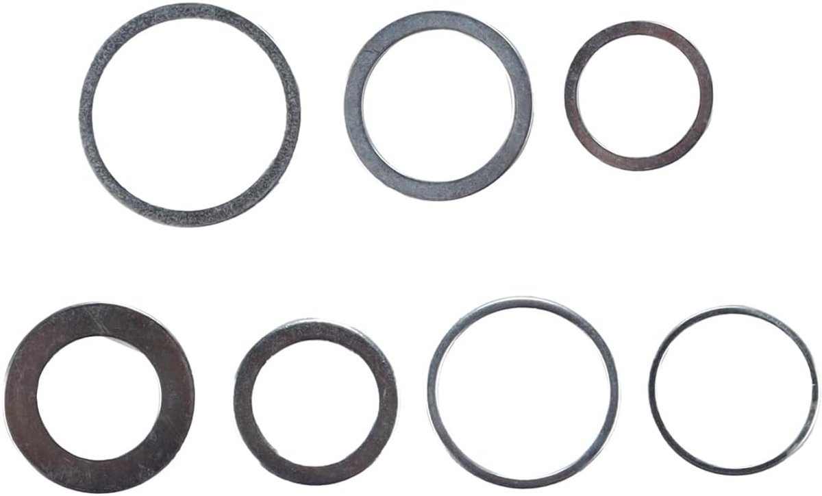 Houtbewerkingsgereedschap snijreductoren 20/22/25.4/30 mm - roestvrij staal - 7 stuks - ideaal voor zagen - ShopVlot