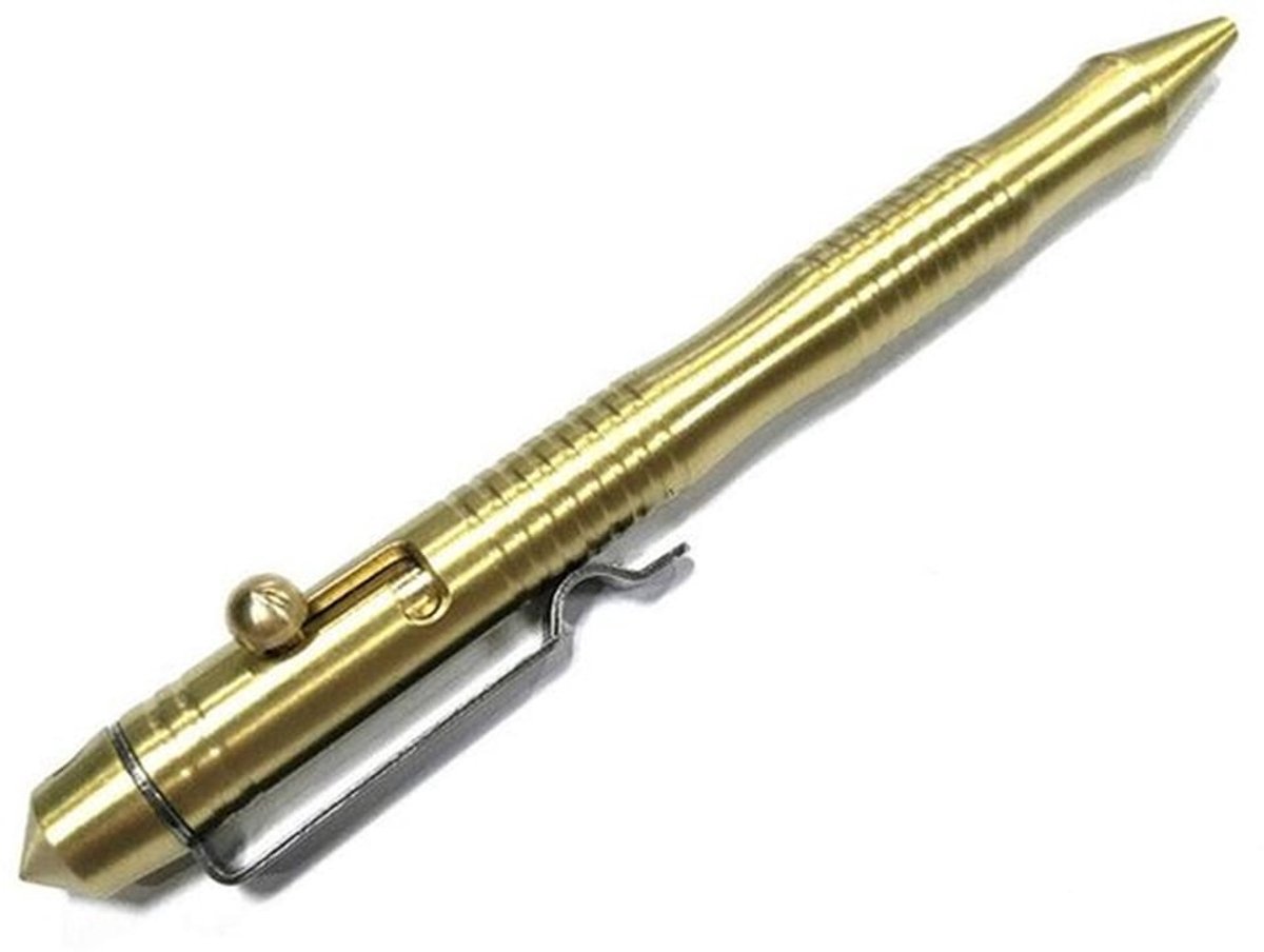 Balpen Massief Messing - Intrekbare Vullingen - Draagbare Handtekening Pen - 0.5mm - Klassieke Stijl - Hoge Corrosiebestendigheid - Schrijfgerei