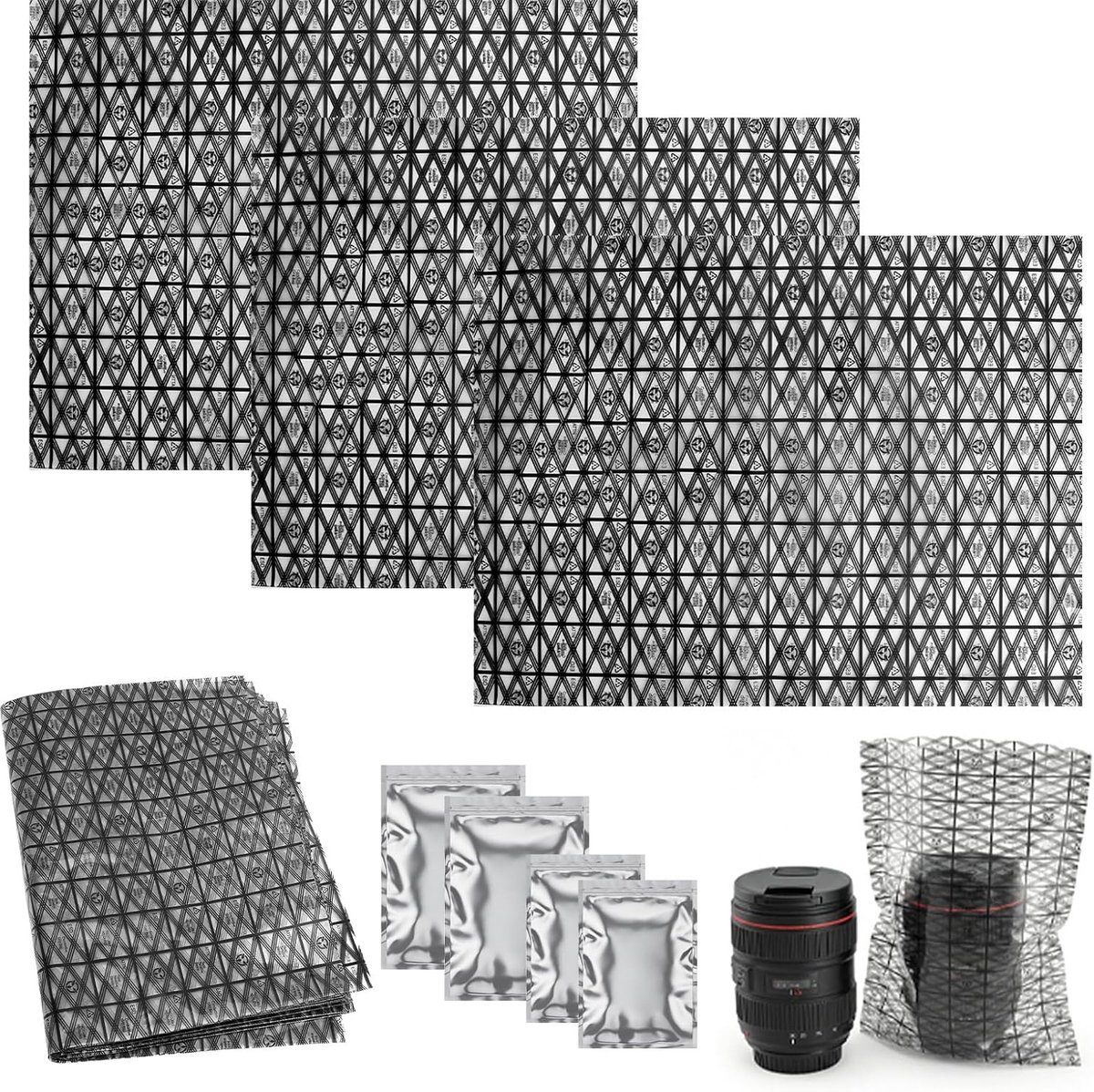 Antistatische zakken 30x40cm - 20 grote ESD pouches met 4 hersluitbare aluminium zakken - ShopVlot