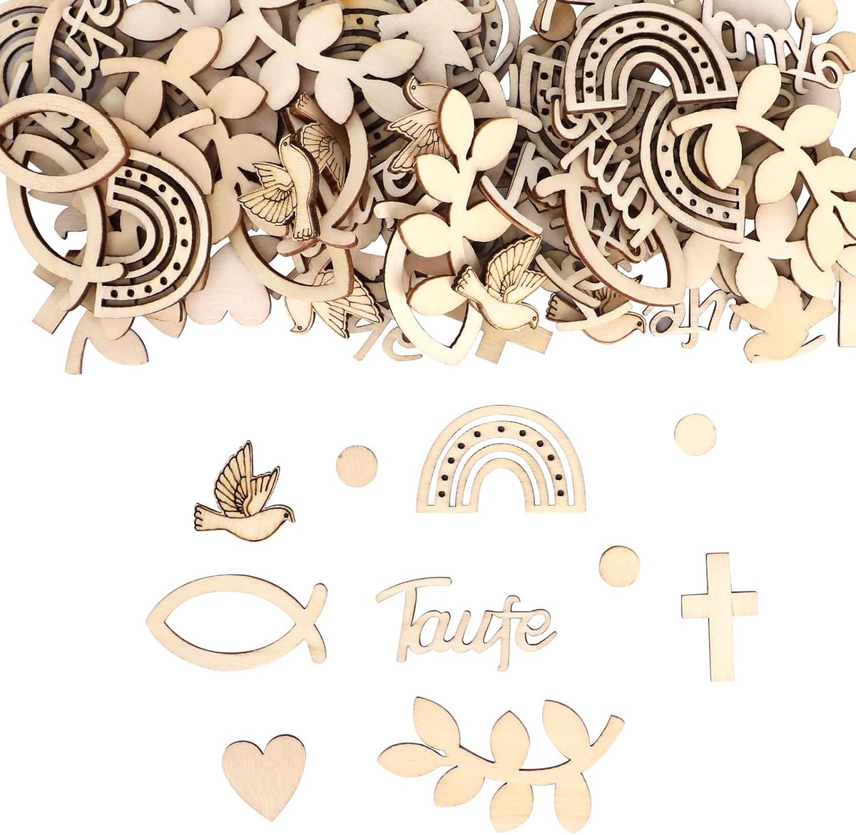 Christening decoration, elegant decoration christening made of wood, perfect for christening girls and decoration - ShopVlot