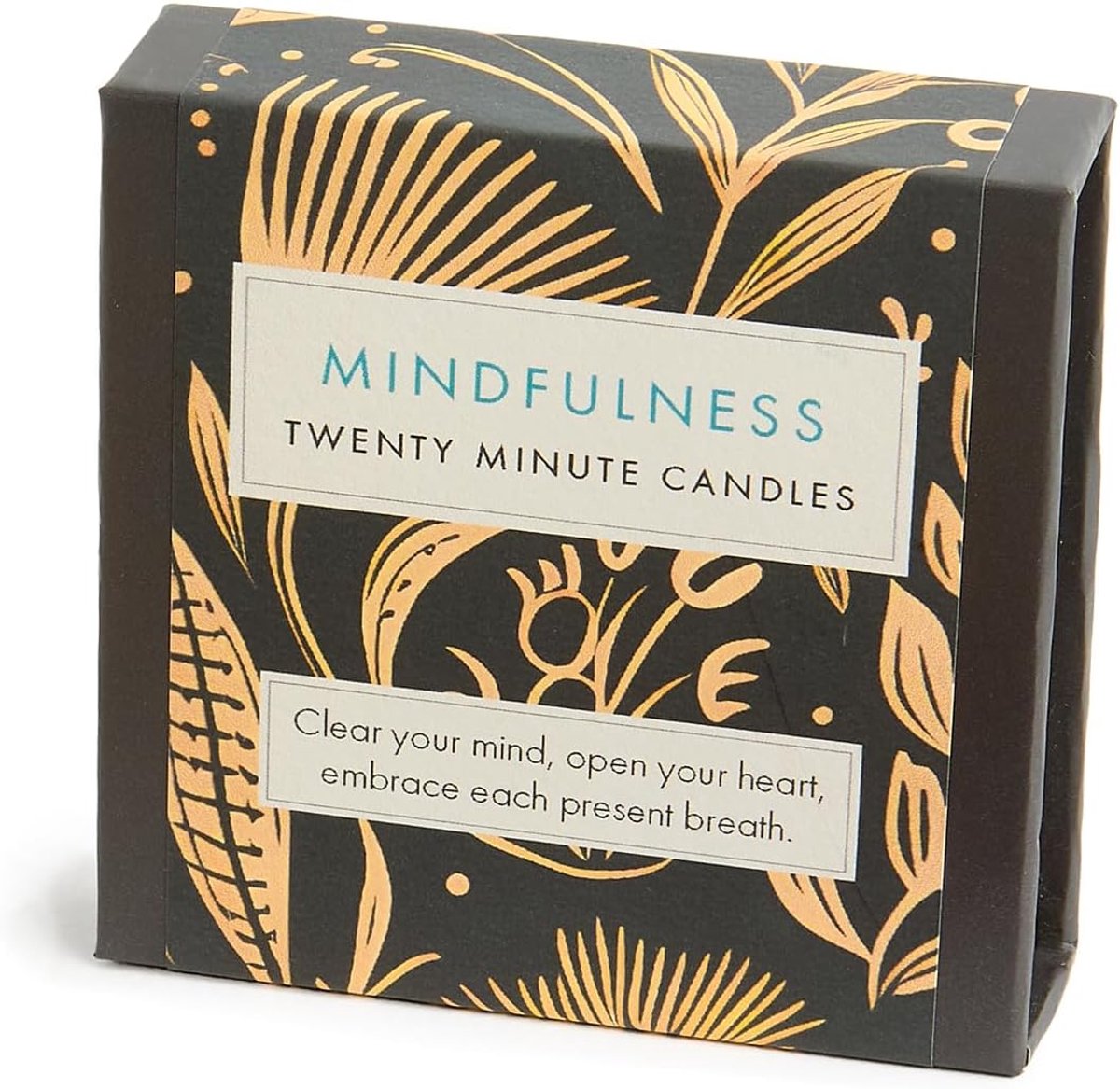 Signature Collection - Mindfulness (Folk) 12 Pieces Twenty Minute Candles with Ceramic Holder - ShopVlot