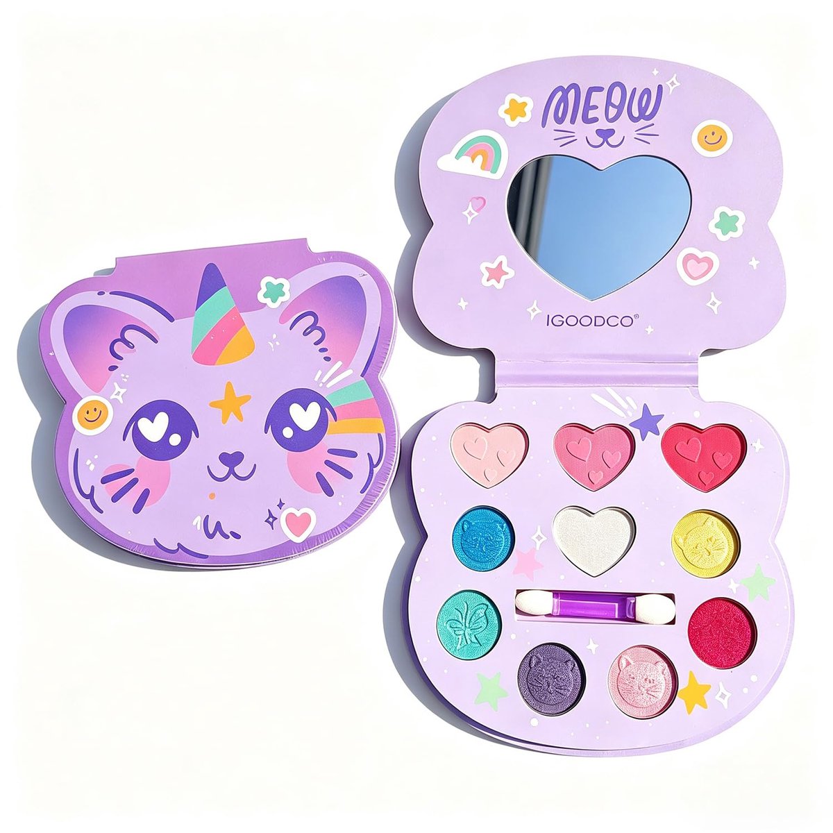 Make-upset voor meisjes (10 F) - niet giftig en afwasbaar - kinderschminkset voor carnaval - ShopVlot