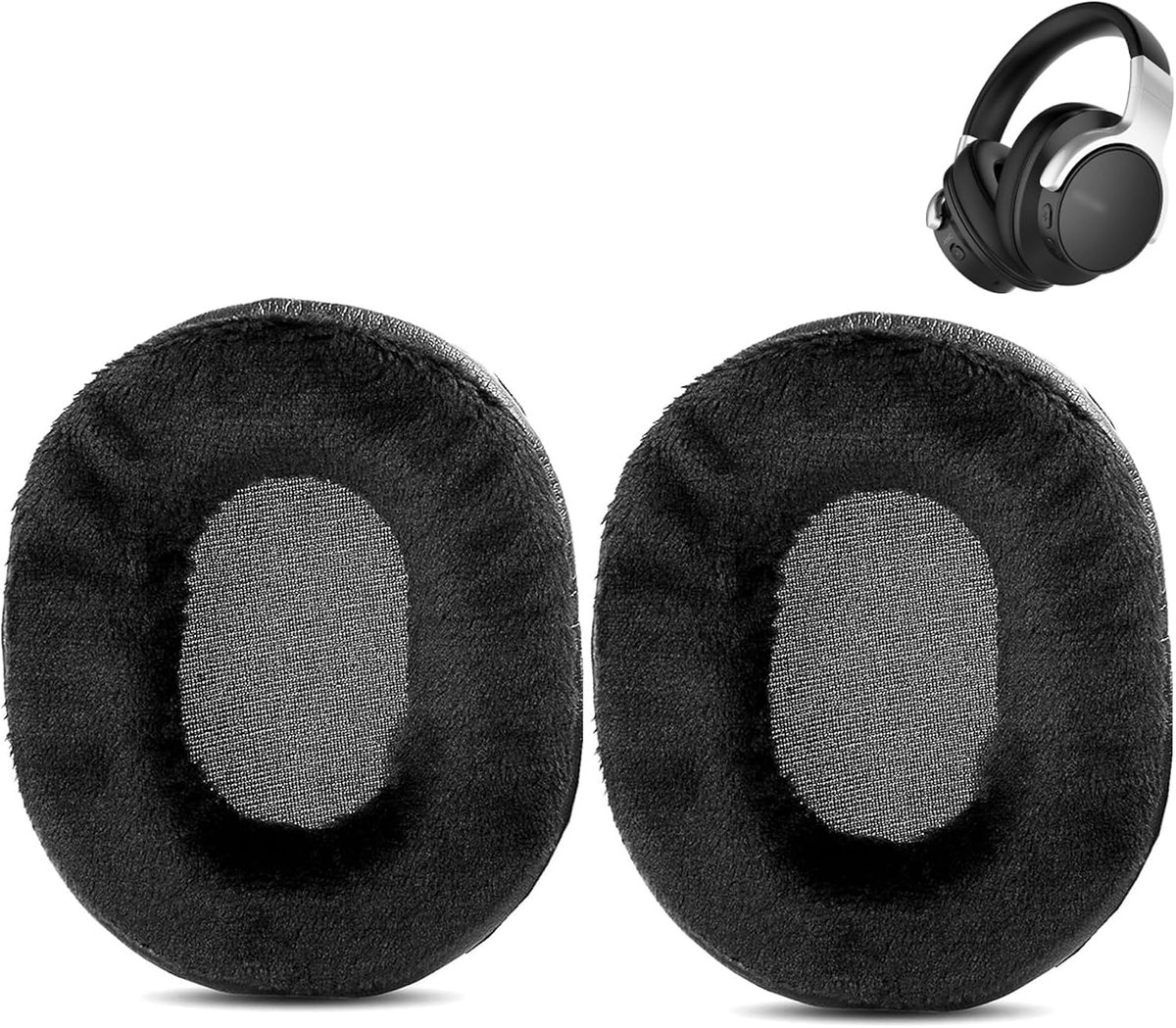 Soft Replacement Ear Cushion Compatible With Mixcder E7 Headphone Ear Pads With Comfortable Fabric And Memory Foam - ShopVlot