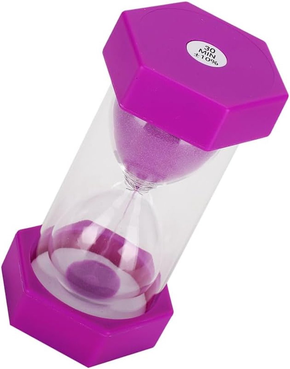 30 Minutes Hourglass, Colorful Plastic Hourglass Kitchen Hourglass Egg Countdown Clock Children Toothbrush Clocks - ShopVlot