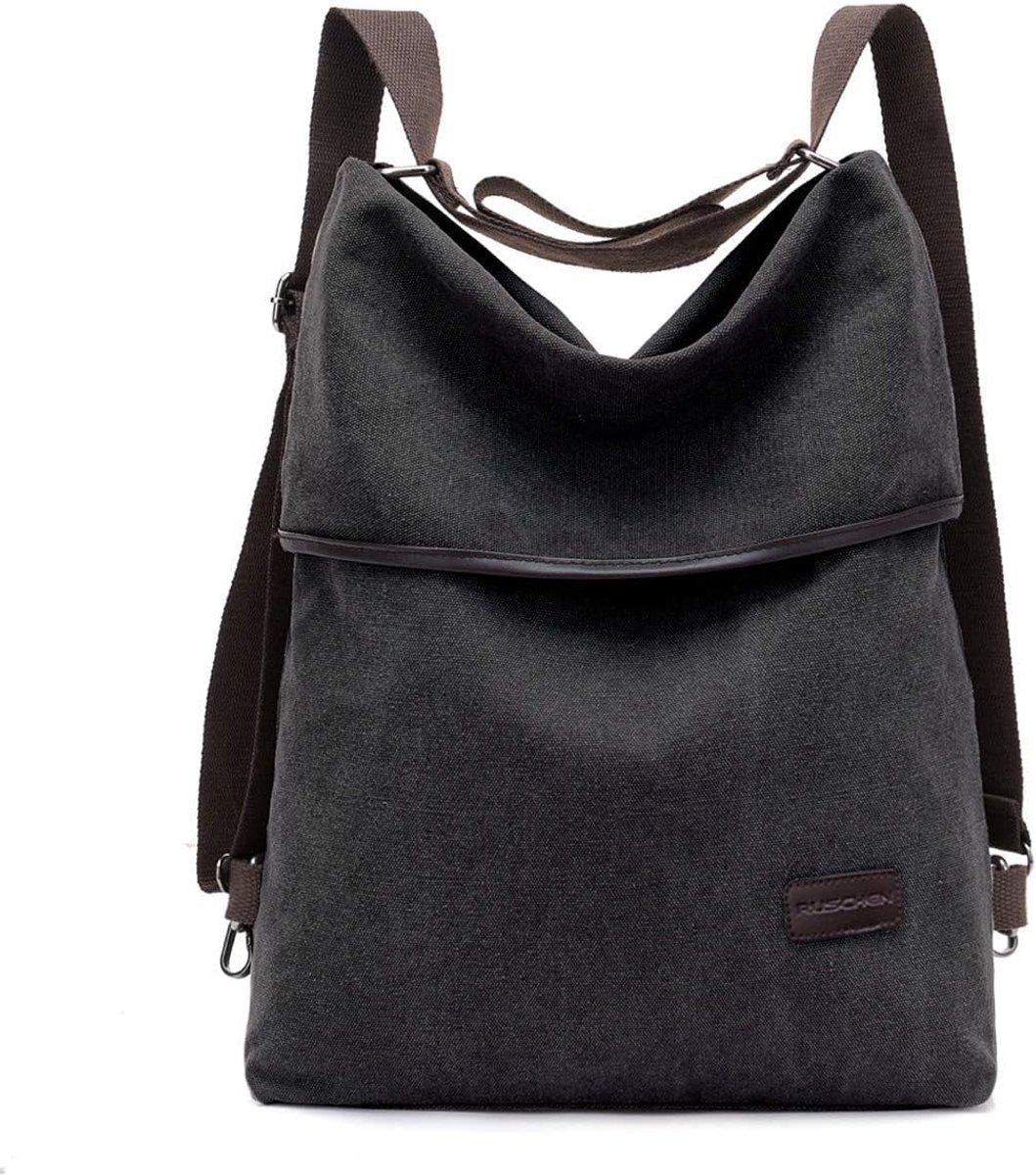 Backpack Women/Handbag Made of High Quality Canvas, Retro Shoulder Bag and Everyday Bag Crossbody Bag Women - ShopVlot