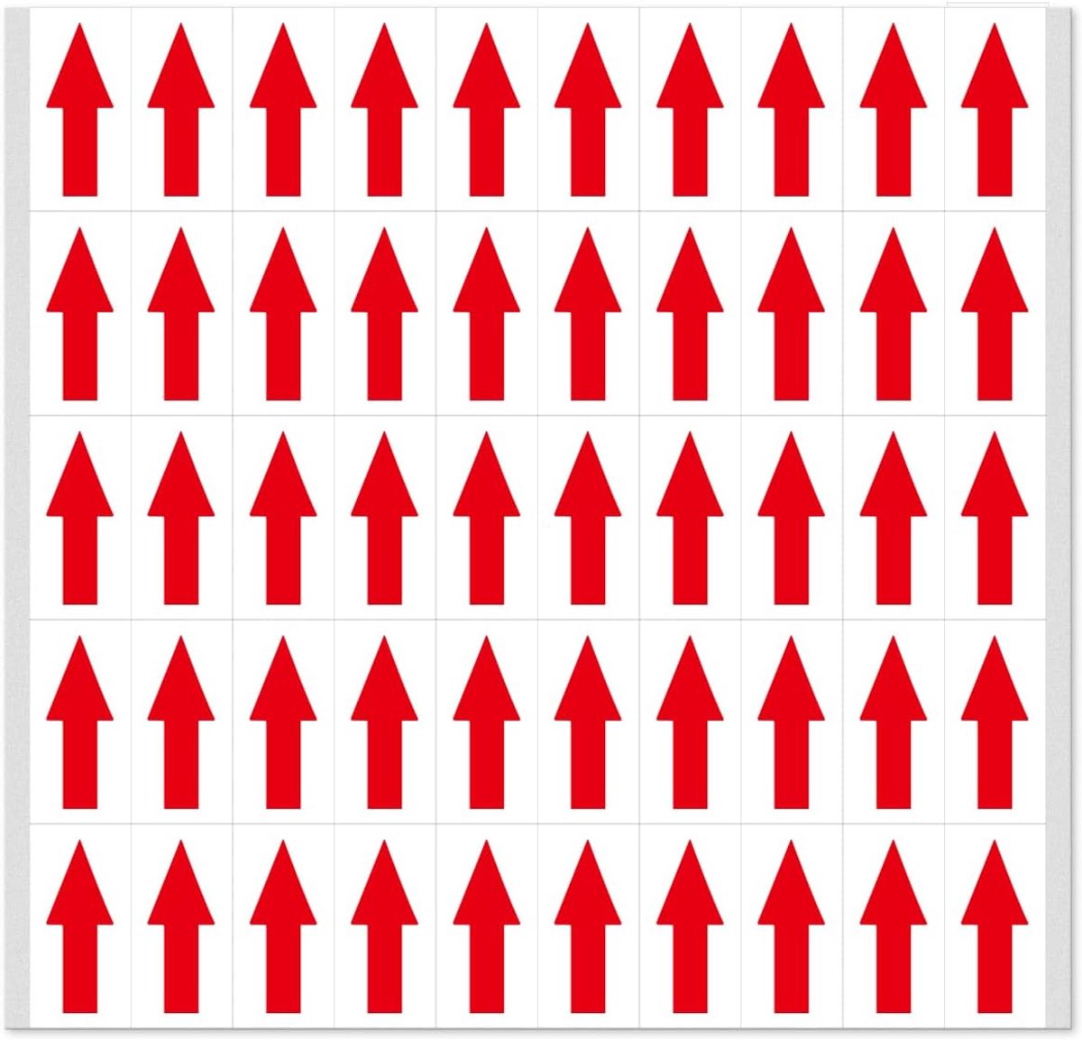 Rode pijlstickers 500 stuks - zelfklevend 40 x 20 mm - labels voor productfouten - eenvoudig verwijderen - ShopVlot