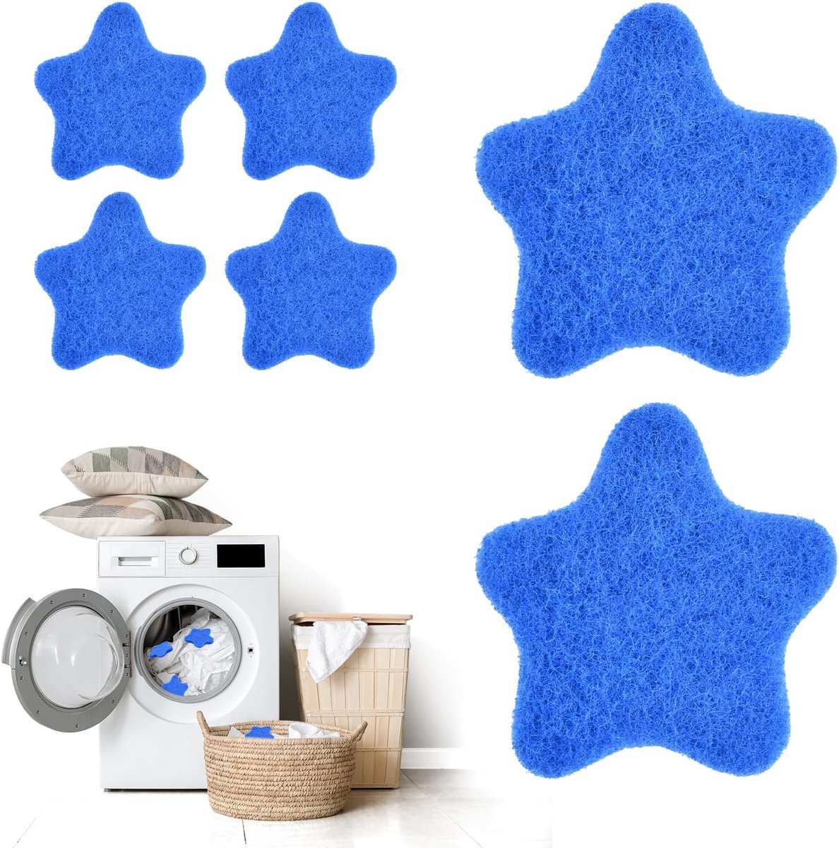 Haarvangers voor wasmachine 6 stuks - herbruikbaar - voor honden- en kattenharen - vereenvoudigt je schoonmaakroutine - ShopVlot