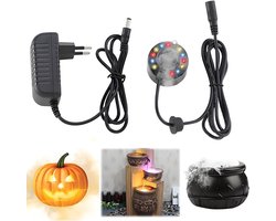 Ultrasonic nebulizer mini mist machine - 350 ml/uur - kleurrijke mistmaker - perfecte sfeer voor Halloween - m-winkel
