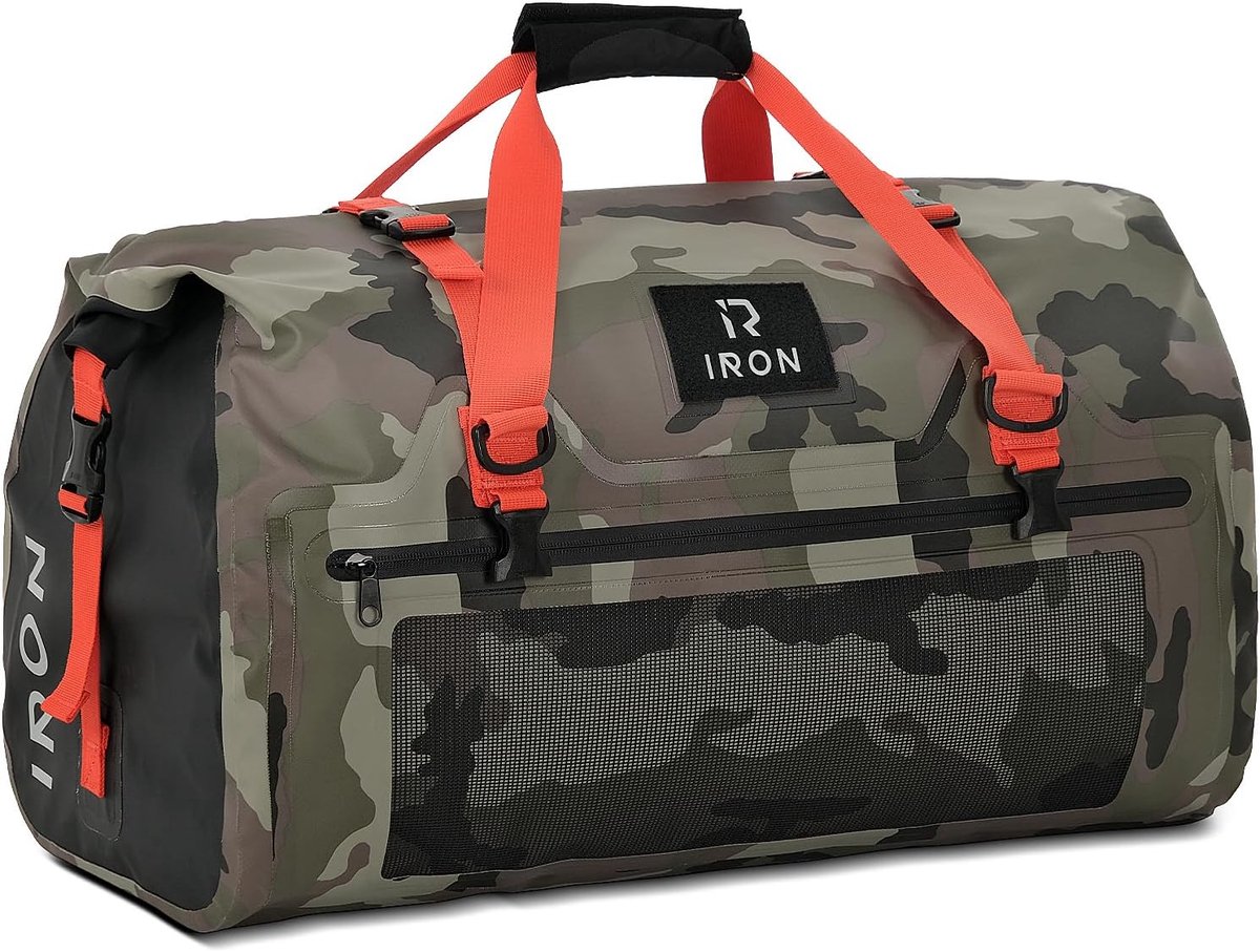 Motorfiets achtertas 50 liter - waterdichte roller - camouflage - ideaal voor outdoor gebruik - ShopVlot