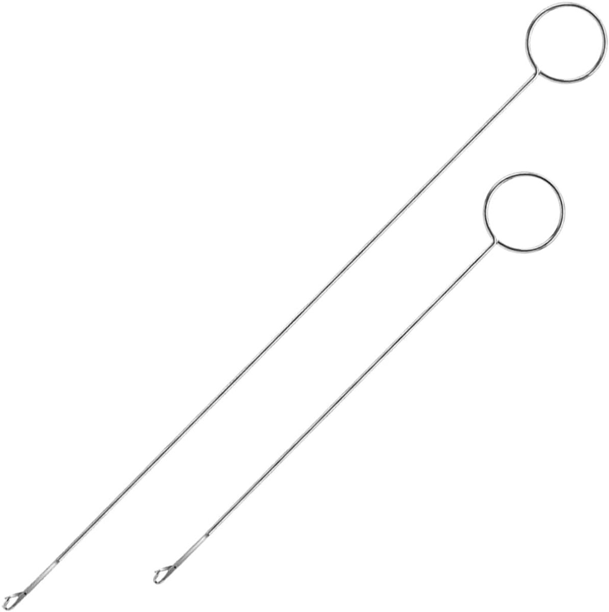 Draadtrekker 26,5 cm en 18 cm - roestvrij staal - voor kralen en naaien - ideaal voor haken - ShopVlot
