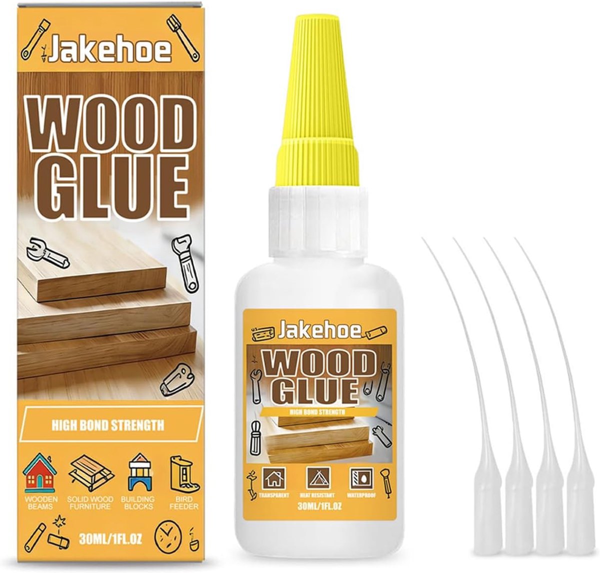 Houtlijm 30 ml - Extra sterk - Transparant - Sneldrogend voor knutselwerkzaamheden - ShopVlot