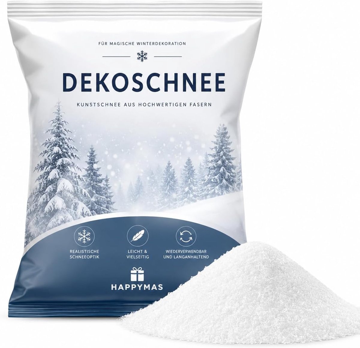 Kunstsneeuw - Realistisch en Glanzend - Zacht en Luchtig - Perfect voor Kerstdecoratie - ShopVlot