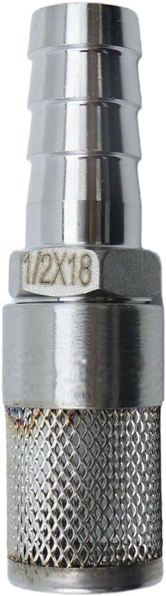 Hose filter 18 mm - RVS 304 - Efficiënte mesh zeef - Bescherming voor waterpomp en irrigatiesystemen - ShopVlot