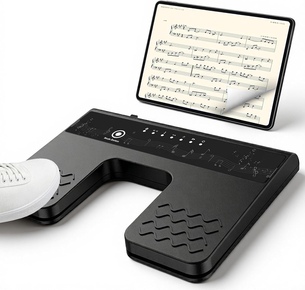 Bluetooth Page Turner Pedal: Bluetooth footswitch 6 modes for tablets smartphones rechargeable noiseless for musicians - ShopVlot
