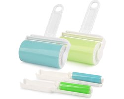 FOCCTS Pack of 2 Reusable Washable Lint Rollers Sticky Washable Fabric Lint Rollers Foldable Sticky Roller Portable - ShopVlot
