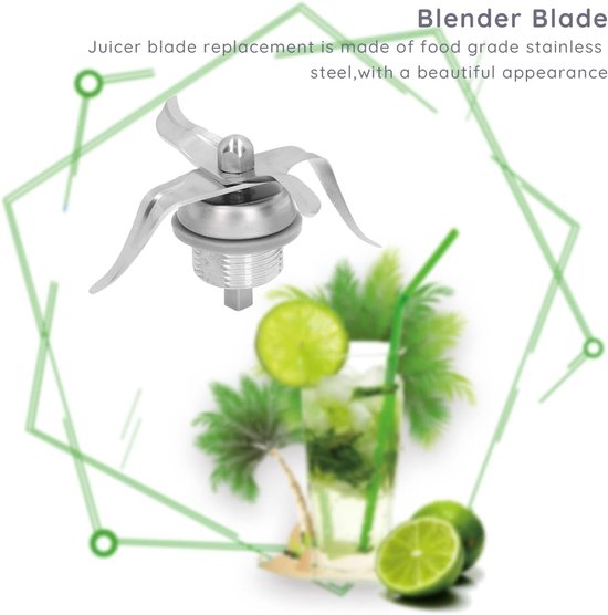 SnelShoppen - Blender Mes, RVS Vervangende Messen voor Thermomix 3300, Duurzaam en Makkelijk Schoon te Maken, Keukenaccessoires, Ideaal voor Smoothies van Snelshoppen — afbeelding 3