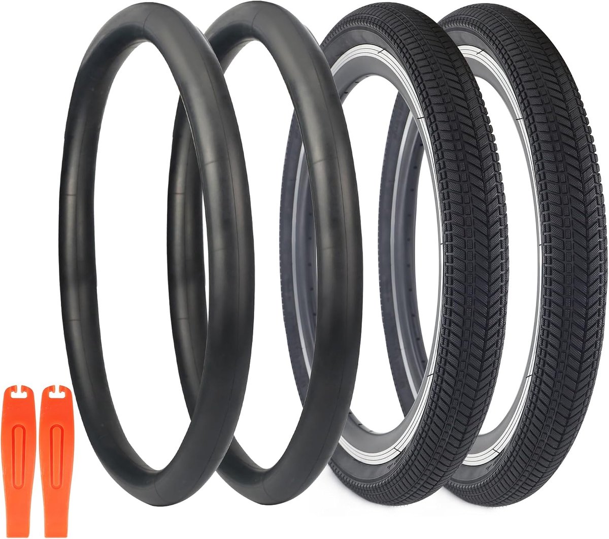 WEEROCK 20 Inch Bicycle Tyre 20 x 2125 Bicycle Tyre for BMX, MTB Mountain Bike, Children's Bike, Tricycle, Cruiser - ShopVlot
