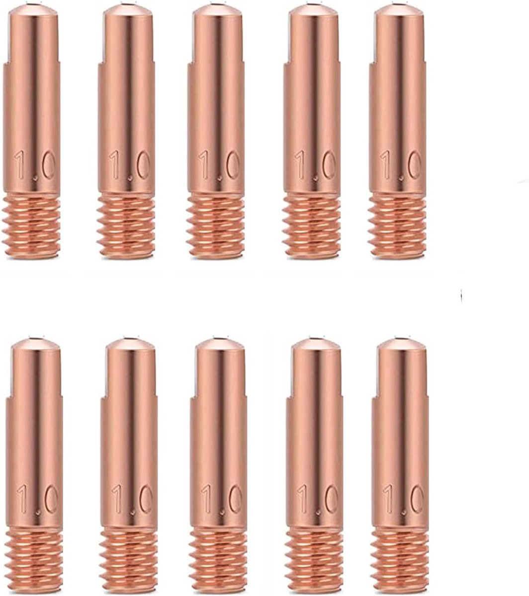 10pcs MB15 15AK Flow Nozzles Sweat Contact Point 1.2mm M6 x 24mm Copper Flow Sprayer Contact Points Welding Points for - ShopVlot
