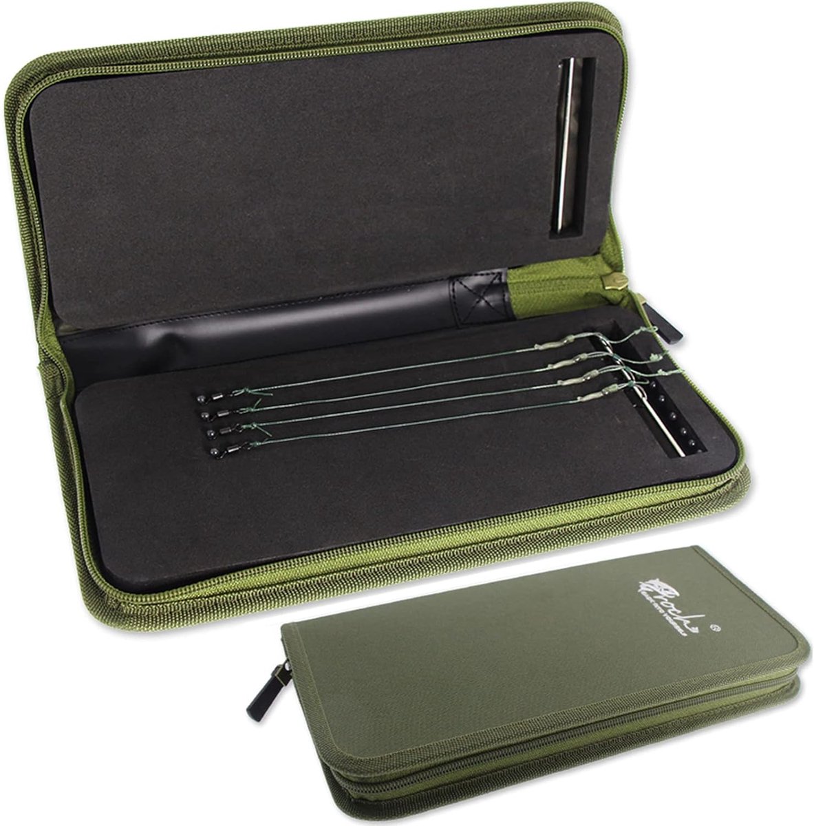 Croch karp accessories Rig bag with 20 pin for Karpen Rigs front pockets green - ShopVlot