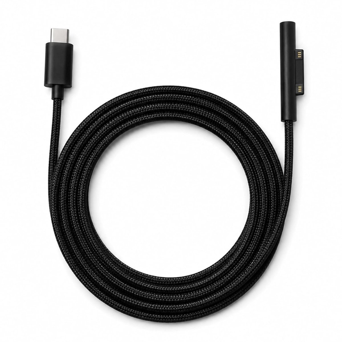 Premium USB C oplaadkabel 1,8 m voor laptop en tablet, 45 W USB-C oplader 15 V 3 A, duurzaam, gevlochten nylon - ShopVlot