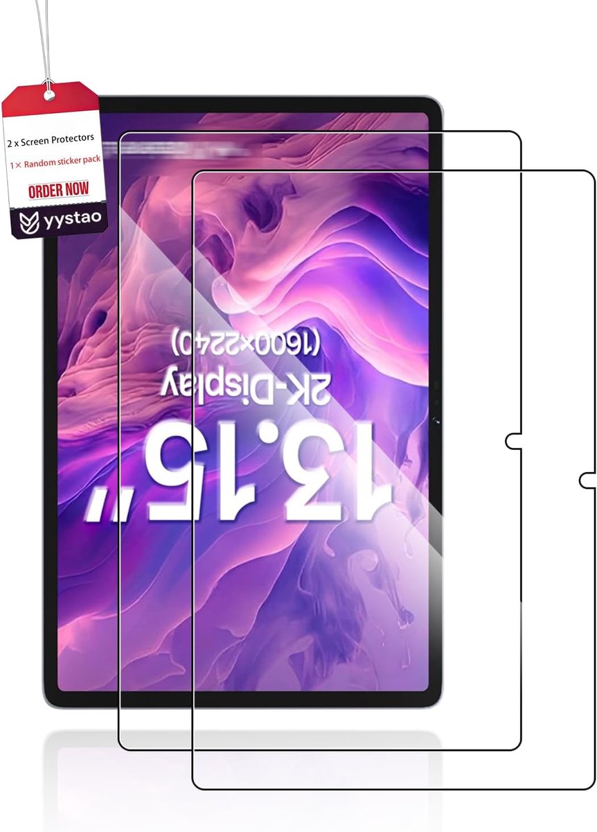 2 stuks beschermfolie voor SVITOO V13 13,15 inch tablet 2026, 9H gehard glas tablet displaybeschermfolie - ShopVlot