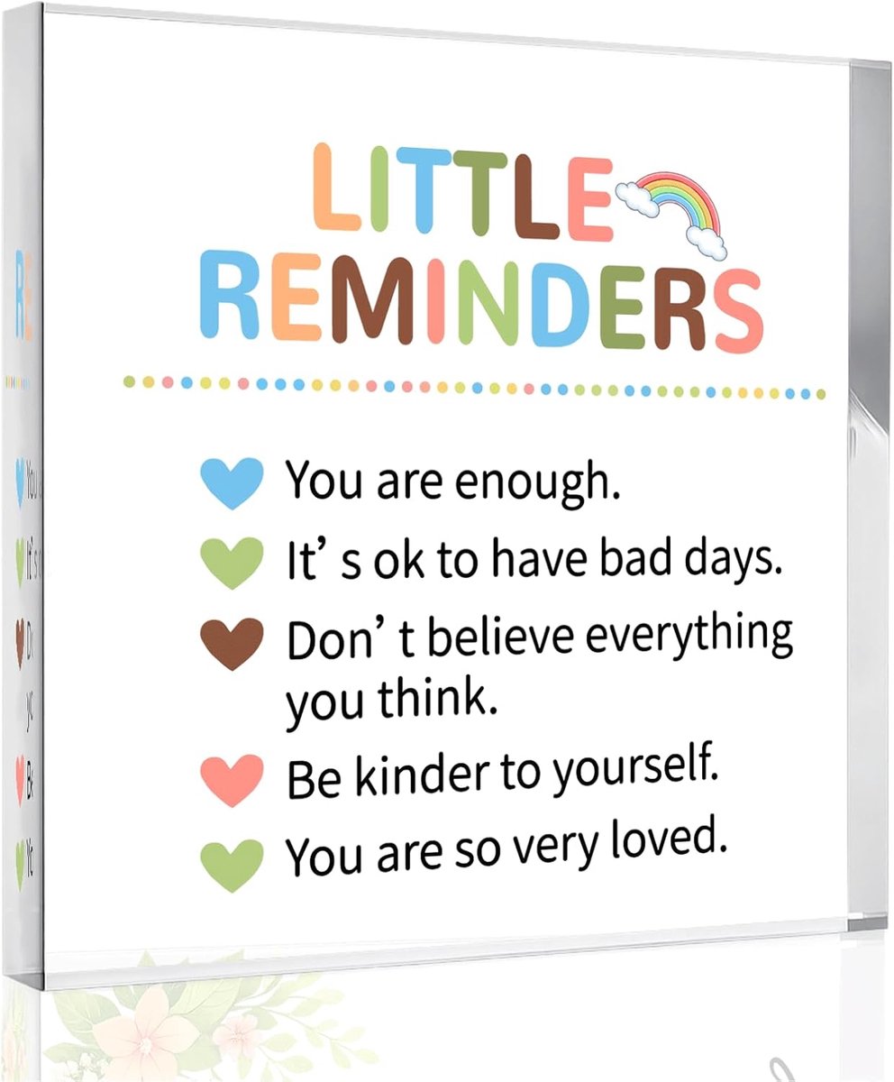 Inspirational motivational gifts employee appreciation gifts small memories you are enough bright desk decorative - ShopVlot