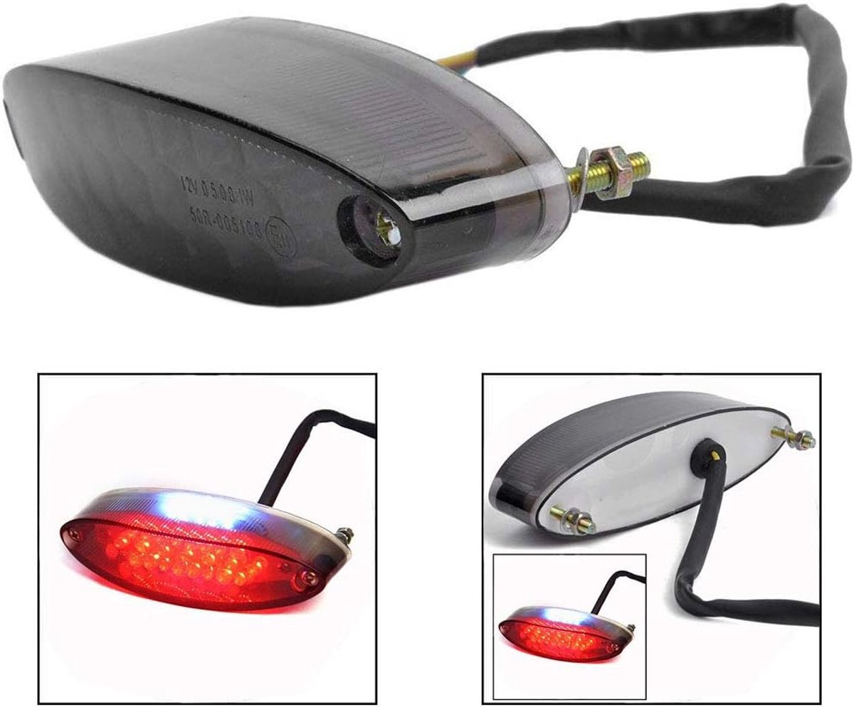 Universal LED Rear Light Motorcycle Rear Light Rear Light (Red) - ShopVlot