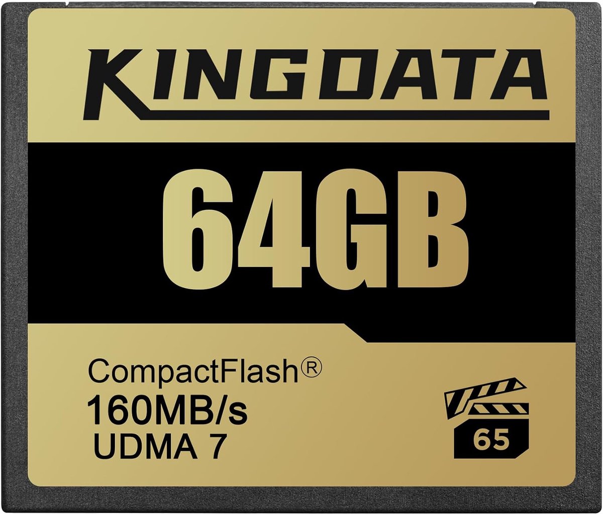 Compact Flash Card 64GB UDMA7 Type I - Snelheid tot 160 MB/s geheugenkaart voor professionele fotografen videografen - ShopVlot