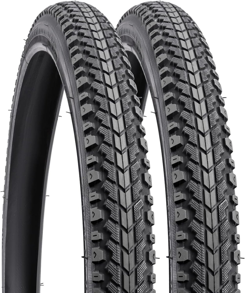 YunSCM 2pcs 20 inch bicycle tires 20 x 1.75 jacket 47-406 compatible 20x1.75 city/street tires - ShopVlot