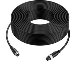 Cocar 50FT 15m Car Video Extension Cable, 4 Pin Aviation Waterproof, Shockproof, for CCTV, Truck, Trailer, RV, Bus - ShopVlot