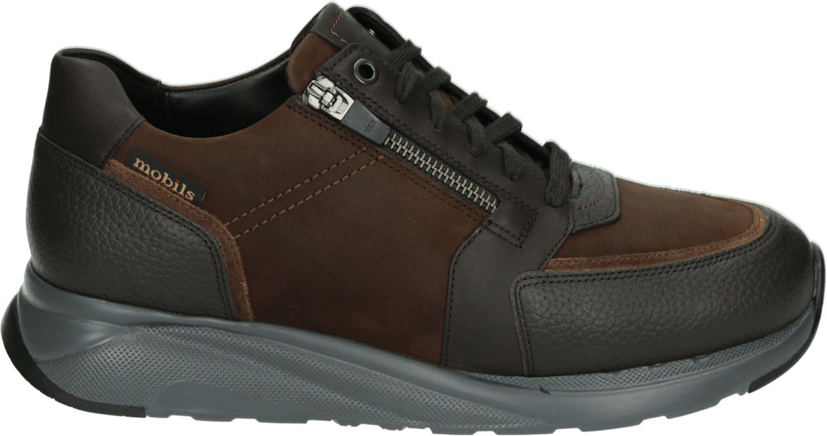 Mephisto Mobils - ISAAC - Vrije tijdsschoenenHeren veterschoenHeren sneakersCasual - Kleur: Bruin - Maat: 39