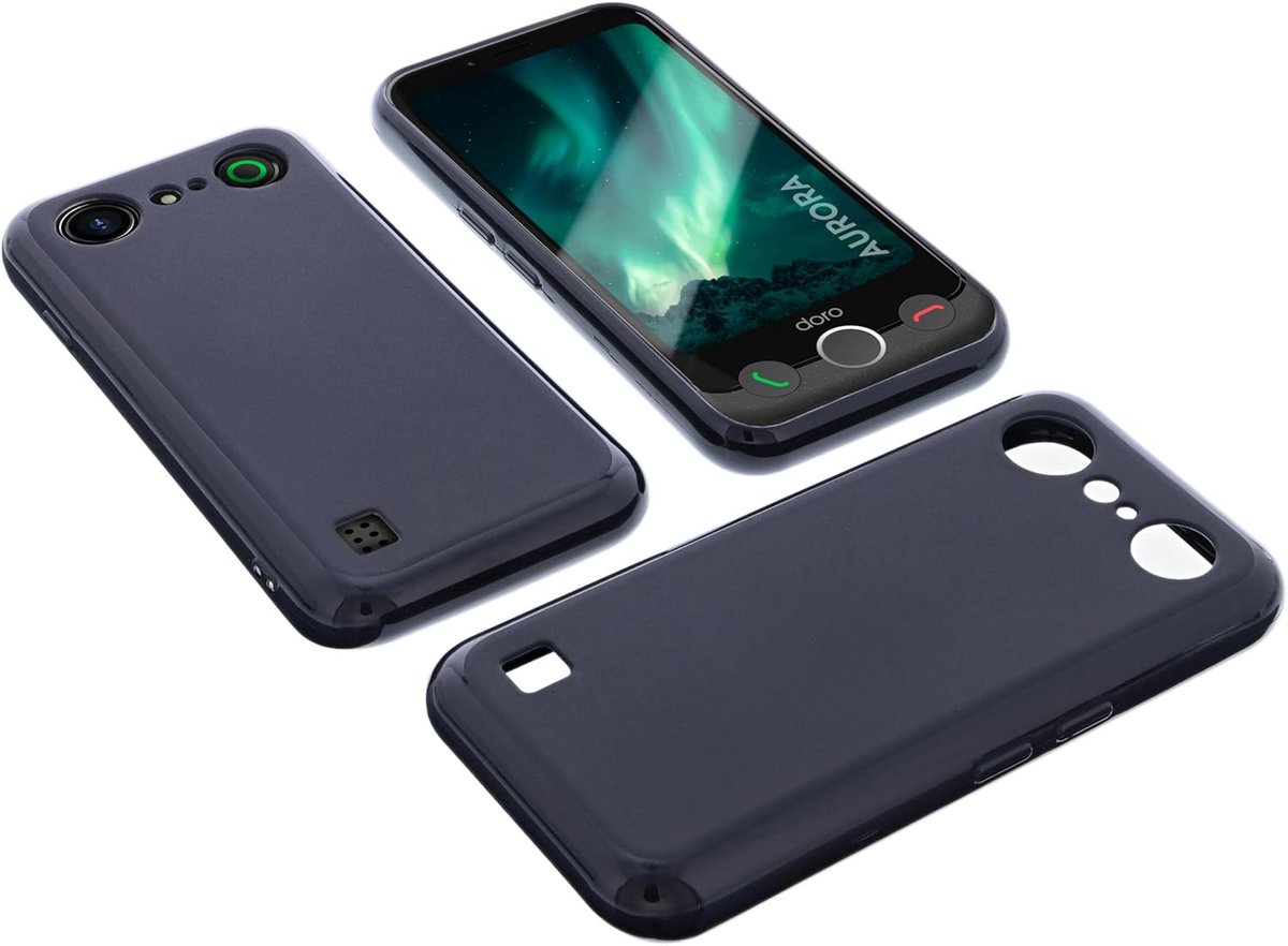Case Compatible with Doro Aurora A10 Protective Case Black Bag Rubber TPU Phone Protection Smartphone Cover Edge - ShopVlot