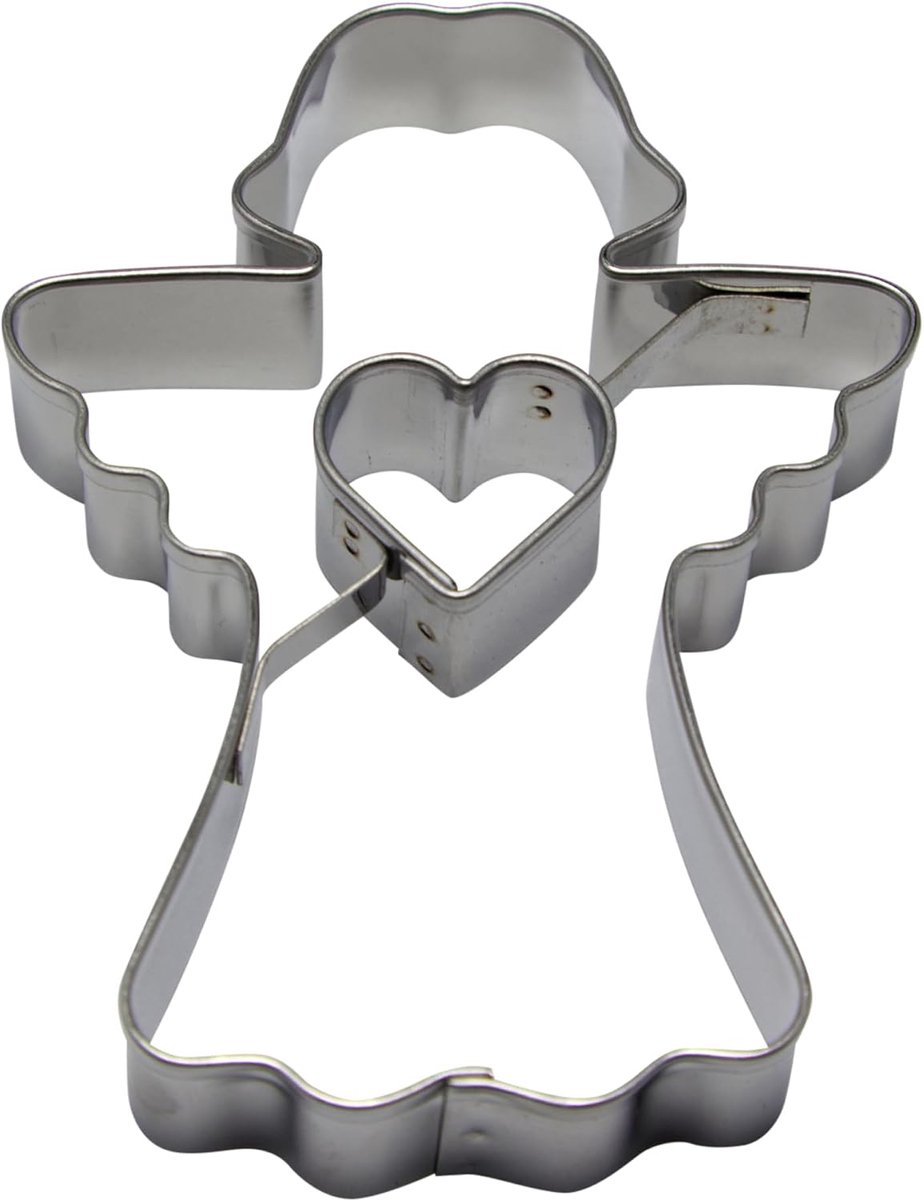 BekkiB - Linzer cookie cutter "Angel with heart" - approx. 7,5 x 5,5 cm - ShopVlot