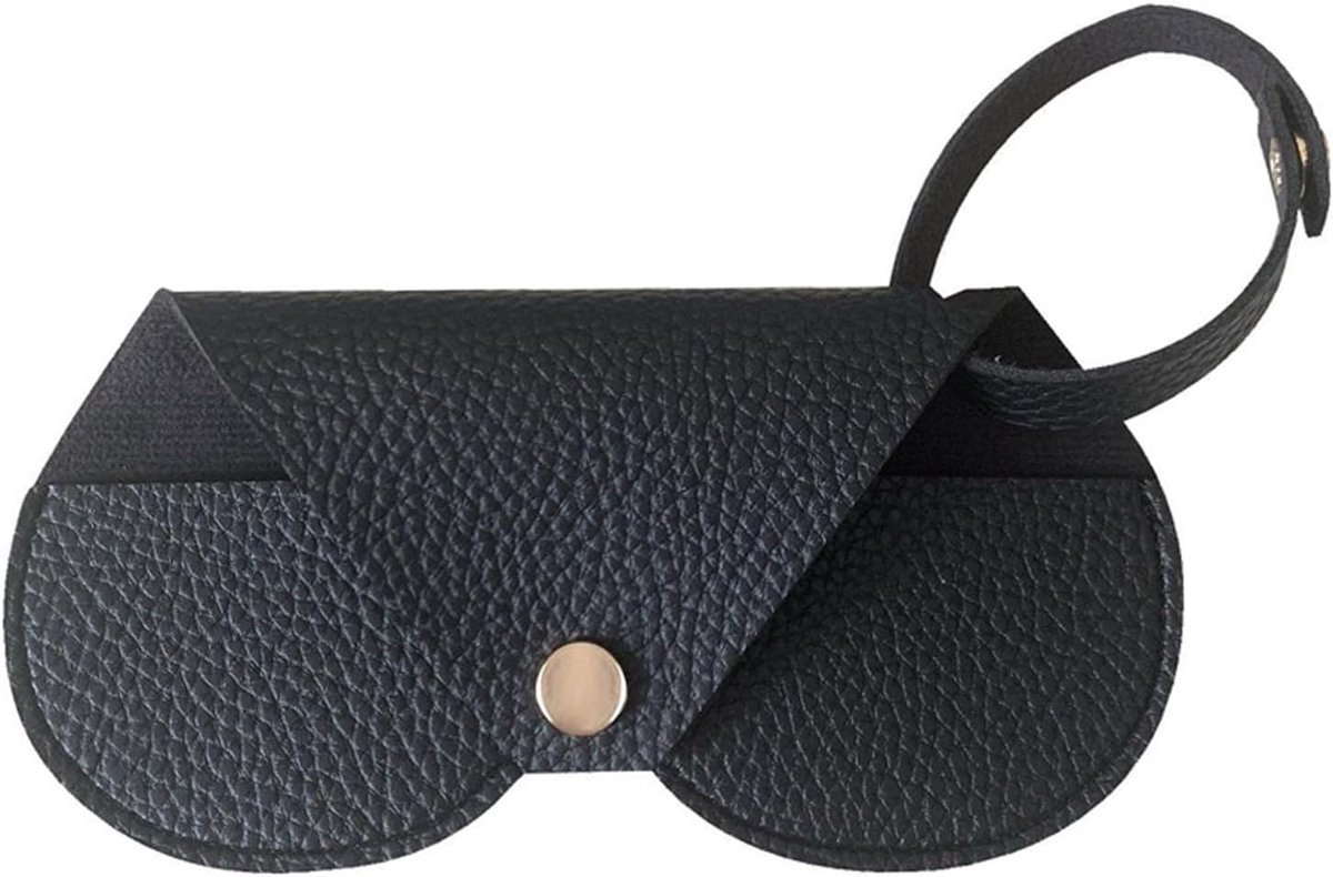Leather Glasses Case Sunglasses Bag,Universal Pouch for Women and Men,Soft Lining with Scratch Protection,Stylish and - ShopVlot