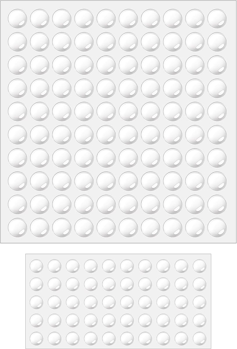 Pack of 150 Rubber Caps Self Adhesive Transparent Tarnish Buffer Rubber Nubs Adhesive Stop Damper Rubber Nubs for - ShopVlot