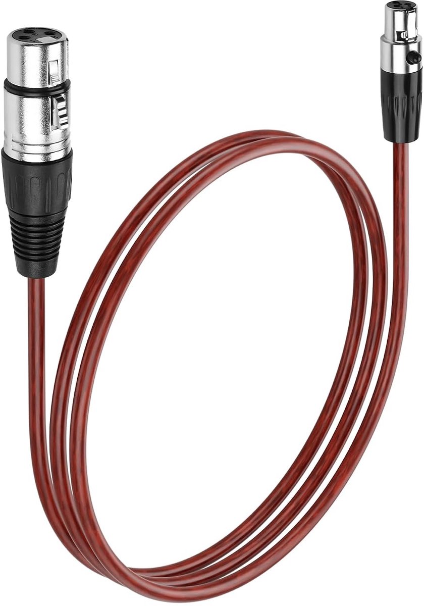 Mini XLR Jack to XLR Jack, Microphone Audio Cable for Microphone, Camera, Audio Mixer, Amplifier (1 m - ShopVlot