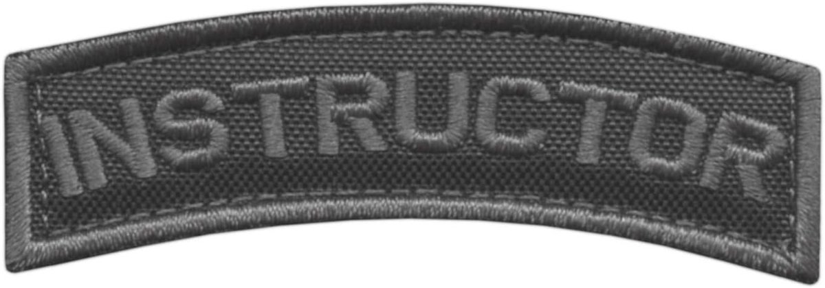Instructor Shoulder Tab Subdued Contractor Army Morale Tactical Hook Patch Velcro patch - ShopVlot