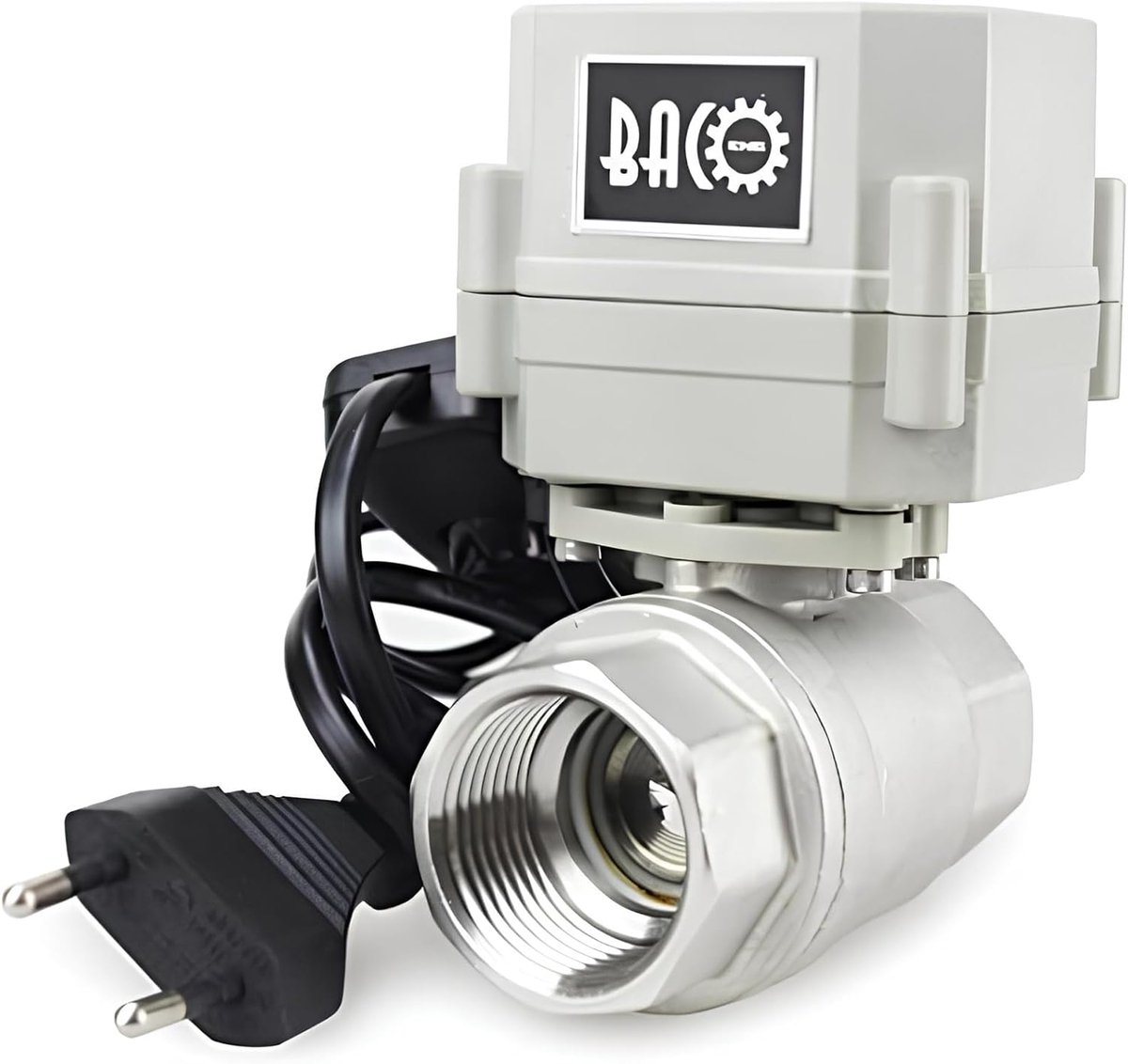 BACOENG Engine Ball Valve Stainless Steel 2 Way DN25 Electric Ball Valves, 110-230V, Automatic Return NC - ShopVlot