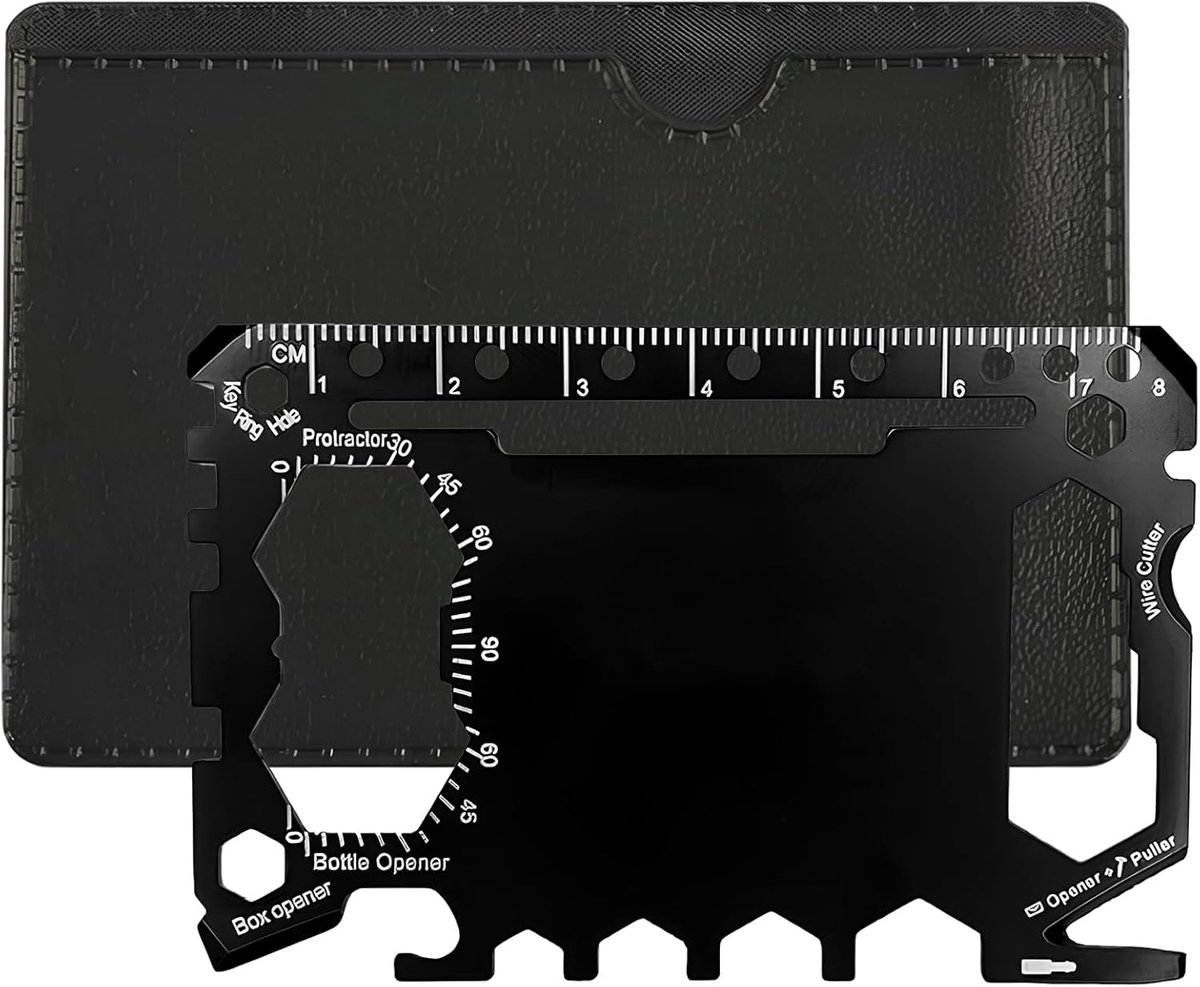 Multitool card size gadget wallet set,46 in 1 pocket kit,camping gadgets,camping multi tool,pocket multi tool,multi - ShopVlot