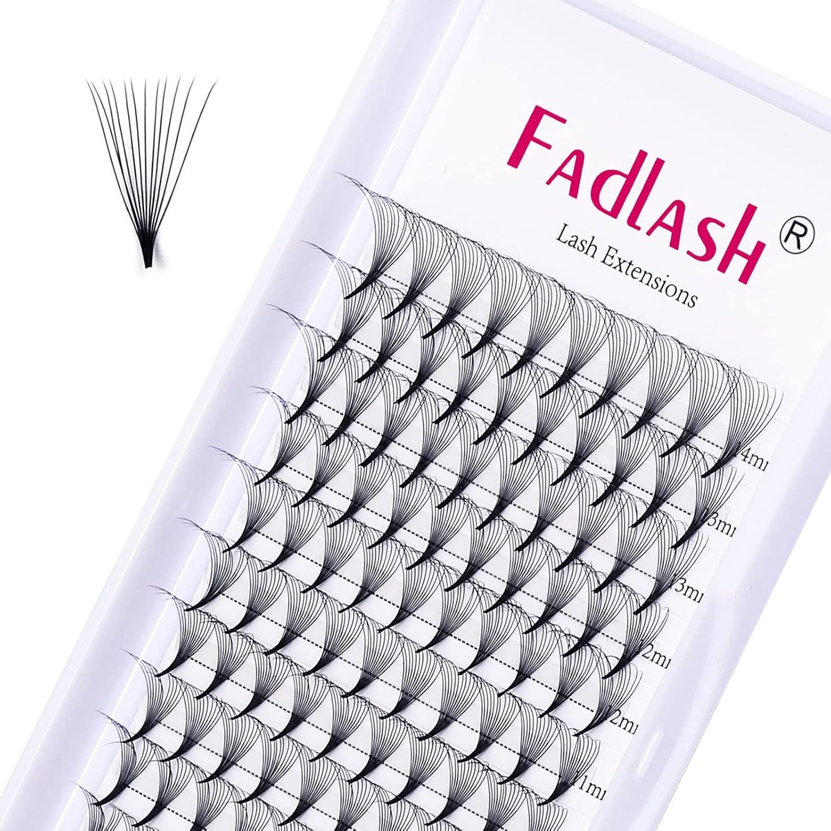 Volume Eyelashes 12D 0.05 D Curl 8-14mm Artificial Eyelashes Pre Made Eyelash Extensions Pre Made RussisDhe Premade - ShopVlot